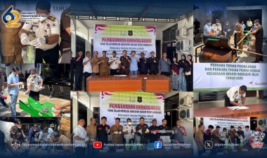 Kejaksaan Bersama Lapas Tembilahan Eksekusi Pemusnahan Barang Bukti Terlarang